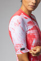 ALÉ Kurzarm Fahrradtrikot - PALM PR-E - Rot/Weiß