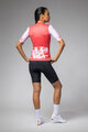 ALÉ Kurzarm Fahrradtrikot - PALM PR-E - Rot/Weiß