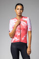 ALÉ Kurzarm Fahrradtrikot - PALM PR-E - Rot/Weiß