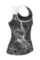 ALÉ Ärmelloses Fahrradtrikot - MARBLE PRAGMA - Schwarz/Weiß
