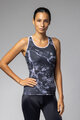 ALÉ Ärmelloses Fahrradtrikot - MARBLE PRAGMA - Schwarz/Weiß