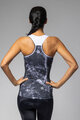 ALÉ Ärmelloses Fahrradtrikot - MARBLE PRAGMA - Schwarz/Weiß