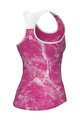 ALÉ Ärmelloses Fahrradtrikot - MARBLE PRAGMA - Rosa/Weiß