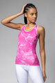 ALÉ Ärmelloses Fahrradtrikot - MARBLE PRAGMA - Rosa/Weiß