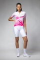 ALÉ Kurzarm Fahrradtrikot - QUARTZ PR-E - Weiß/Rosa