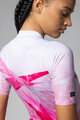 ALÉ Kurzarm Fahrradtrikot - QUARTZ PR-E - Weiß/Rosa