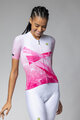 ALÉ Kurzarm Fahrradtrikot - QUARTZ PR-E - Weiß/Rosa