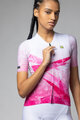 ALÉ Kurzarm Fahrradtrikot - QUARTZ PR-E - Weiß/Rosa