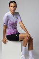 ALÉ Kurzarm Fahrradtrikot - QUARTZ PR-E - Weiß/Lila