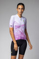 ALÉ Kurzarm Fahrradtrikot - QUARTZ PR-E - Weiß/Lila