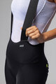 ALÉ Kurze Fahrradhose mit Trägern - SPRINTER R-EV1 - Schwarz