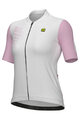 ALÉ Kurzarm Fahrradtrikot - FOLLOW ME PR-E - Weiß/Rosa
