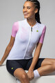 ALÉ Kurzarm Fahrradtrikot - FOLLOW ME PR-E - Weiß/Rosa