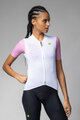 ALÉ Kurzarm Fahrradtrikot - FOLLOW ME PR-E - Weiß/Rosa