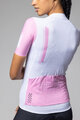 ALÉ Kurzarm Fahrradtrikot - FOLLOW ME PR-E - Weiß/Rosa