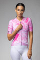 ALÉ Kurzarm Fahrradtrikot - MARBLE PR-E - Weiß/Rosa
