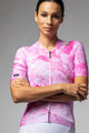 ALÉ Kurzarm Fahrradtrikot - MARBLE PR-E - Weiß/Rosa