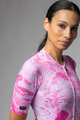 ALÉ Kurzarm Fahrradtrikot - MARBLE PR-E - Weiß/Rosa