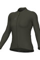ALÉ Langarm Fahrradtrikot für den Sommer - COLOR BLOCK PRAGMA - Grau