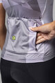 ALÉ Kurzarm Fahrradtrikot - SPRINTER R-EV1 - Weiß/Lila/Grau