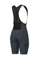 ALÉ Kurze Fahrradhose mit Trägern - GRAVEL-PRO OFF ROAD - Grau