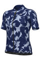 ALÉ Kurzarm Fahrradtrikot - FLOWER PRAGMA - Weiß/Blau