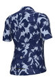 ALÉ Kurzarm Fahrradtrikot - FLOWER PRAGMA - Weiß/Blau