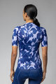 ALÉ Kurzarm Fahrradtrikot - FLOWER PRAGMA - Weiß/Blau