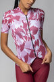ALÉ Kurzarm Fahrradtrikot - FLOWER PRAGMA - Weiß/Rot