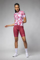 ALÉ Kurzarm Fahrradtrikot - FLOWER PRAGMA - Weiß/Rot