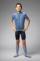 ALÉ Kurzarm Fahrradtrikot - FOLLOW ME KID - Blau