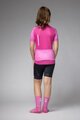 ALÉ Kurzarm Fahrradtrikot - FOLLOW ME KID - Rosa