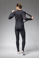 ALÉ Lange Fahrradhose mit Trägern - Schwarz