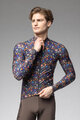 ALÉ Langarm Fahrradtrikot für den Winter - PRAGMA FLOWERY - Schwarz/mehrfarbig