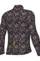 ALÉ Langarm Fahrradtrikot für den Winter - PRAGMA FLOWERY - Schwarz/mehrfarbig