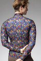 ALÉ Langarm Fahrradtrikot für den Winter - PRAGMA FLOWERY - Schwarz/mehrfarbig
