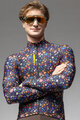 ALÉ Langarm Fahrradtrikot für den Winter - PRAGMA FLOWERY - Schwarz/mehrfarbig