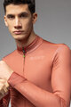 ALÉ Langarm Fahrradtrikot für den Winter - PR-E FOLLOW ME 2.0 - Braun