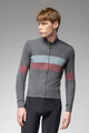 ALÉ Langarm Fahrradtrikot für den Winter - WOOL LINE - Grau