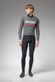 ALÉ Langarm Fahrradtrikot für den Winter - WOOL LINE - Grau