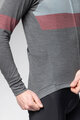 ALÉ Langarm Fahrradtrikot für den Winter - WOOL LINE - Grau