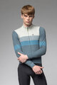 ALÉ Langarm Fahrradtrikot für den Winter - WOOL LINE - Blau/Grau