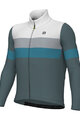 ALÉ Langarm Fahrradtrikot für den Winter - WOOL LINE - Blau/Grau