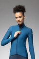 ALÉ Langarm Fahrradtrikot für den Winter - PRAGMA FONDO 3.0 LADY - Blau