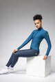 ALÉ Langarm Fahrradtrikot für den Winter - PRAGMA FONDO 3.0 LADY - Blau