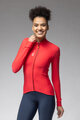 ALÉ Langarm Fahrradtrikot für den Winter - PRAGMA FONDO 3.0 LADY - Rot
