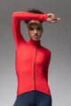 ALÉ Langarm Fahrradtrikot für den Winter - PRAGMA FONDO 3.0 LADY - Rot