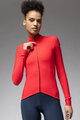 ALÉ Langarm Fahrradtrikot für den Winter - PRAGMA FONDO 3.0 LADY - Rot