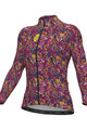 ALÉ Langarm Fahrradtrikot für den Winter - PRAGMA FLOWERY LADY - Rosa/mehrfarbig