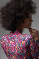 ALÉ Langarm Fahrradtrikot für den Winter - PRAGMA FLOWERY LADY - Rosa/mehrfarbig